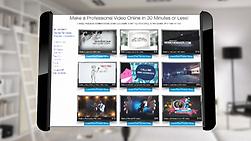 Make a Glass tablet website promo