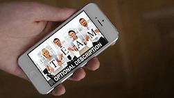 Make a Iphone touchscreen promo