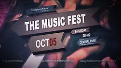 Make a Music festival event promo