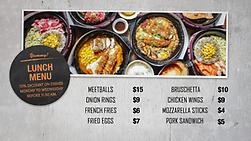 Make a Restaurant menu